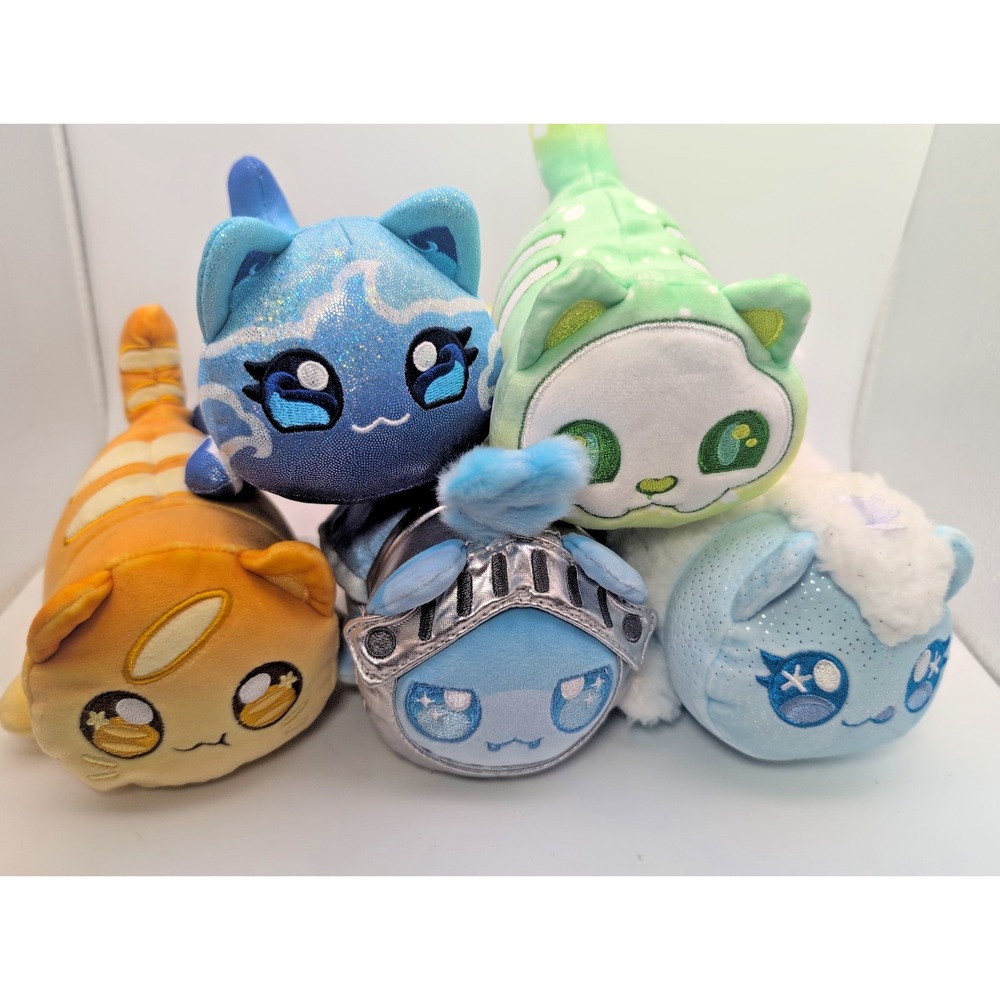 aphmau meemeows plush Lot Of 5 Bakery Elemental Royal